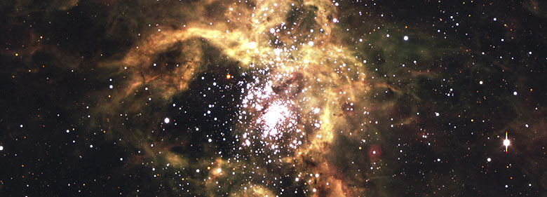 Der Tarantelnebel in der Groen Magellanschen Wolke ( ESO)